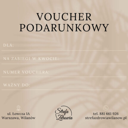 Voucher Strefa Zdrowia Warszawa Wilanów
